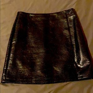 Topshop Leather Miniskirt Sz US 6